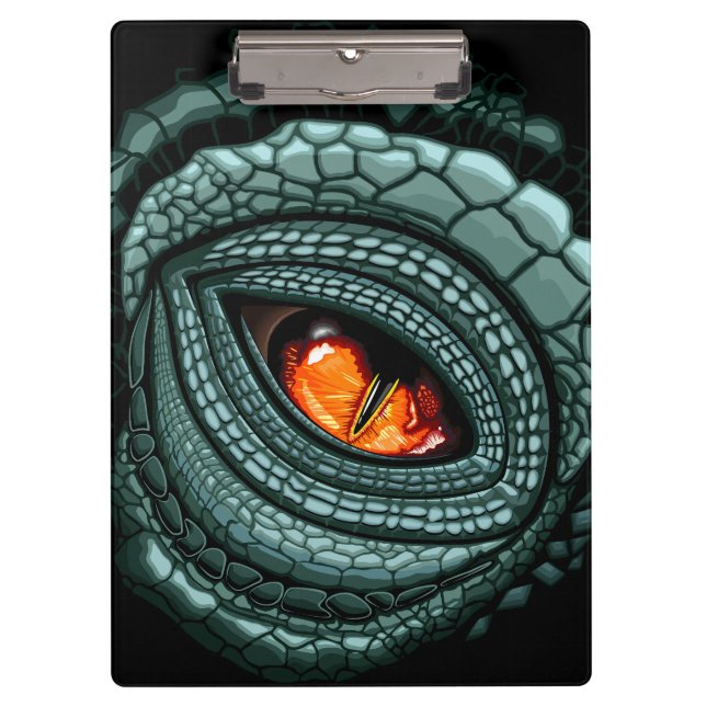 Porte-bloc Œil de prédateur reptile primal (Devant)