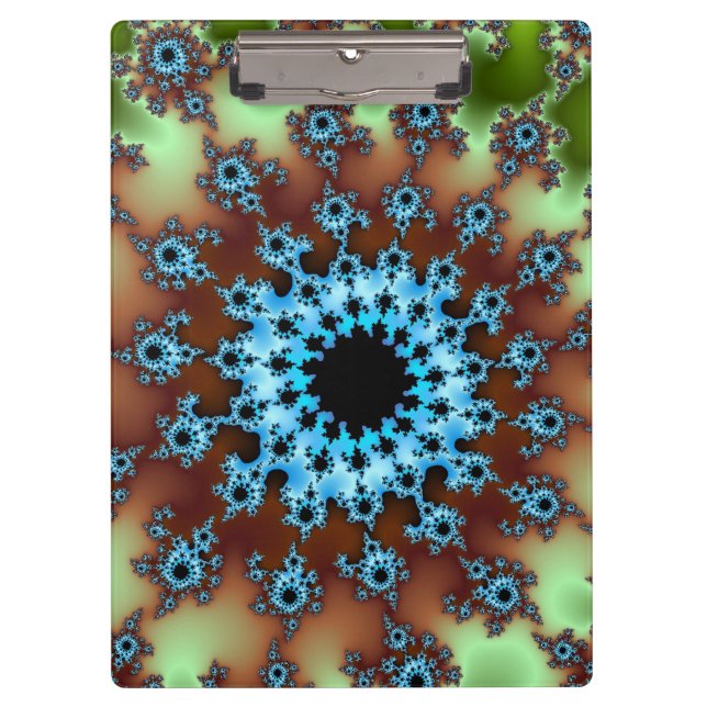Porte-bloc OEil vert et bleu clair (Devant)