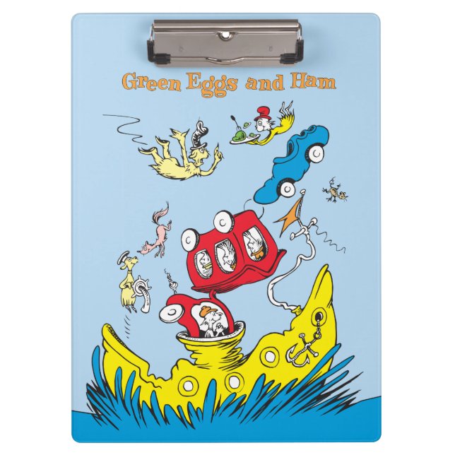 Porte-bloc Oeufs verts et jambon | Je Ne Les Aime Nulle Part (Devant)