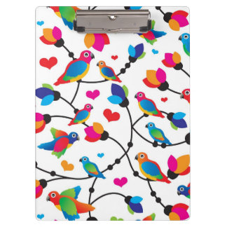 Porte-bloc oiseau coloré mignon de perroquet