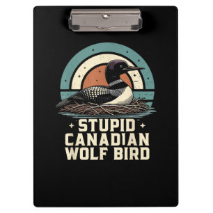 Porte-bloc Oiseau loup canadien stupide