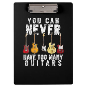 Porte-bloc On ne peut jamais avoir trop de guitares musique d
