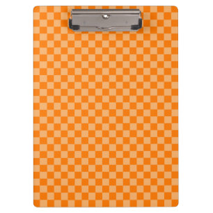 Porte-bloc Orange Combination Checkerboard par Shirley Taylor
