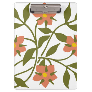PORTE-BLOC ORANGE FLEURS