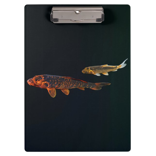 Porte-bloc Orange Koi et Gold Koi (Devant)