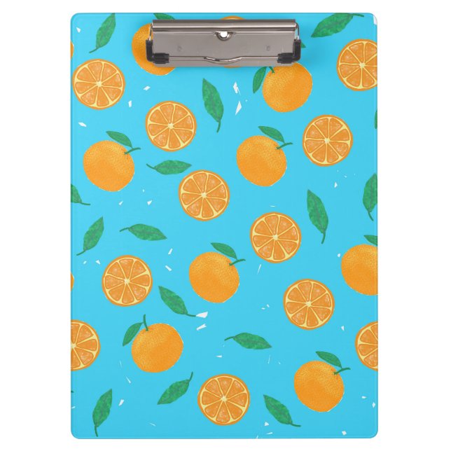 Porte-bloc Orange Love, carnet avec motif d'été (Devant)