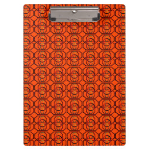 Porte-bloc Orange rétro des années 1970