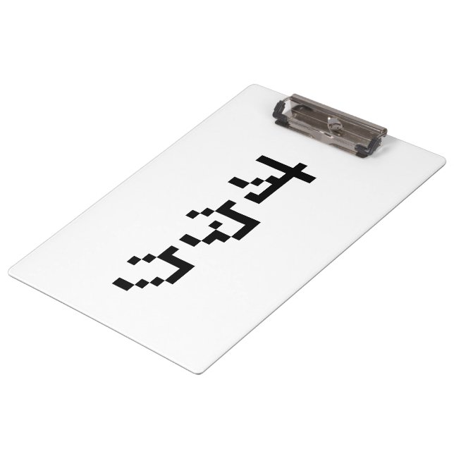 Porte-bloc OTAKU 8 bits Pixel japonais Katakana vertical (Incliné)
