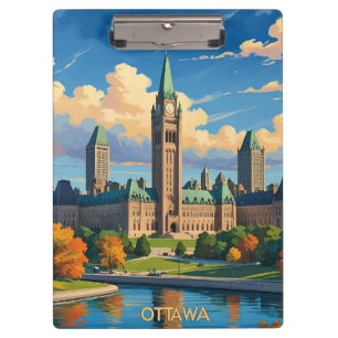 Porte-bloc Ottawa Canada Édifice du Parlement, Ciel de la vil