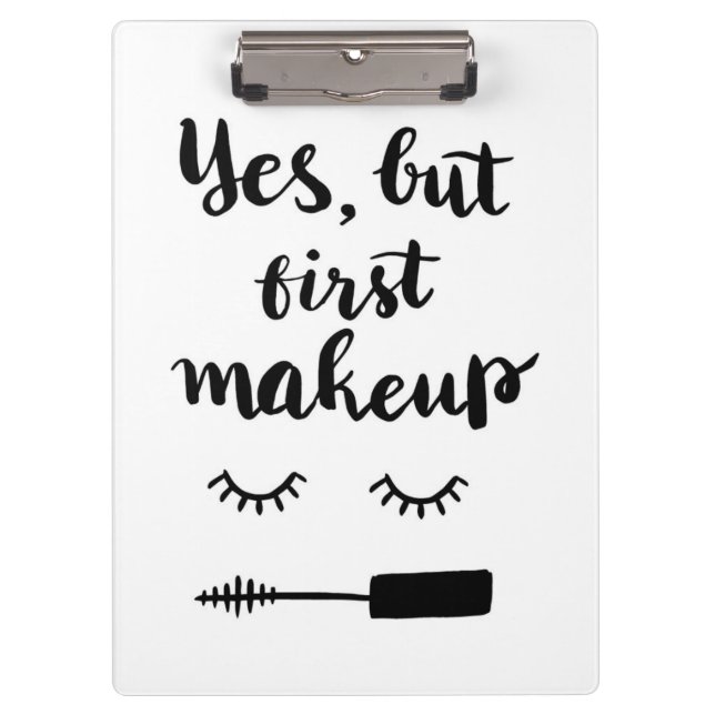 Porte-bloc Oui mais premier maquillage (Devant)