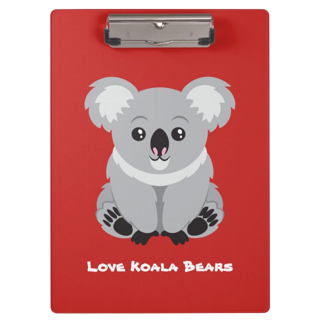 Porte-bloc Ours de koala d'amour (Devant)