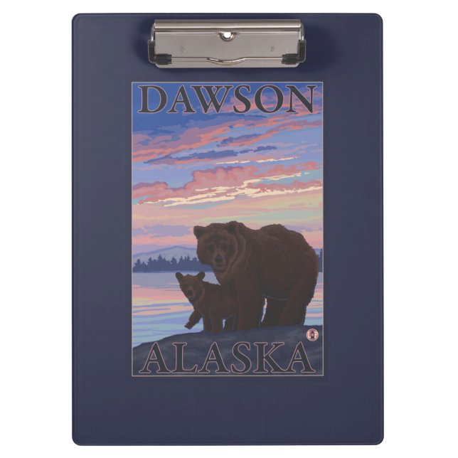 Porte-bloc Ours et CUB - Dawson, Alaska (Devant)