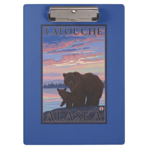 Porte-bloc Ours et CUB - Latouche, Alaska