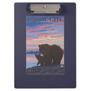 Porte-bloc Ours et CUB - Latouche, Alaska