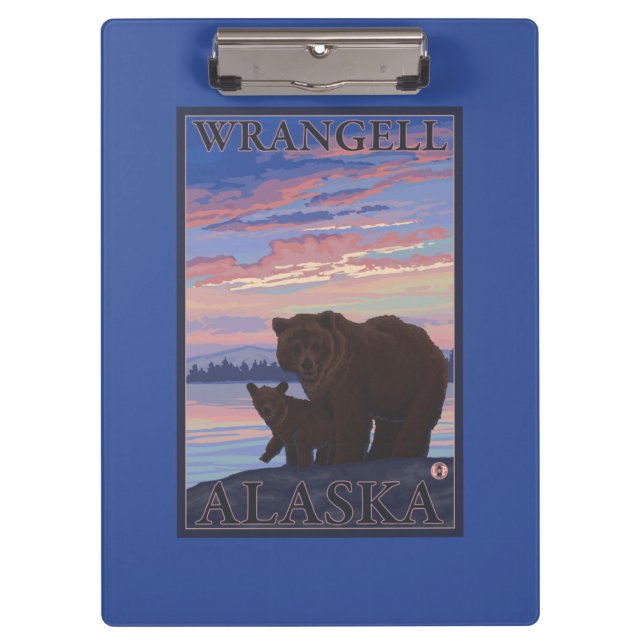 Porte-bloc Ours et CUB - Wrangell, Alaska (Devant)