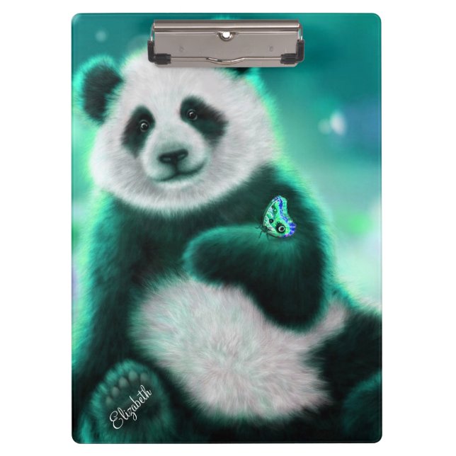 Porte-bloc Ours/Porte - bloc de panda personnalisé (Devant)