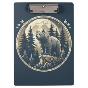 Porte-bloc Ours sauvage classique/vintage