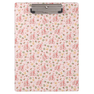 Porte-bloc Ourson Macaron et Fraises Mignon et Baies