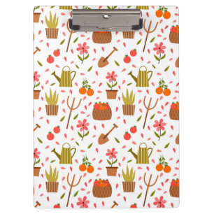 Porte-bloc Outils de jardinage mignon et Plante Motif sans co