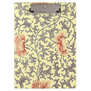 Porte-bloc Owen Jones vintage, motif floral de paon Chinoiser
