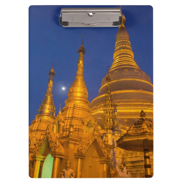 Porte-bloc Pagode Shwedagon la nuit, Myanmar (Devant)