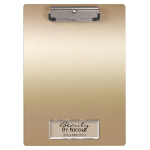 Porte-bloc Pailleté Doré Élégant Chic Glamour Personnalisé