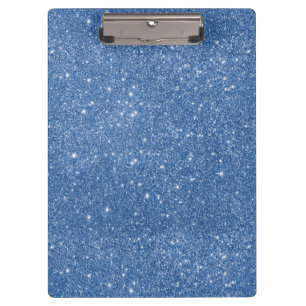 Porte-bloc Paillettes Bleues Brillantes