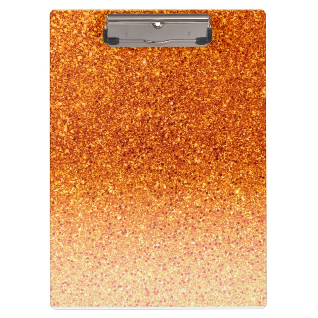 Porte-bloc Paillettes de luxe en or (Devant)