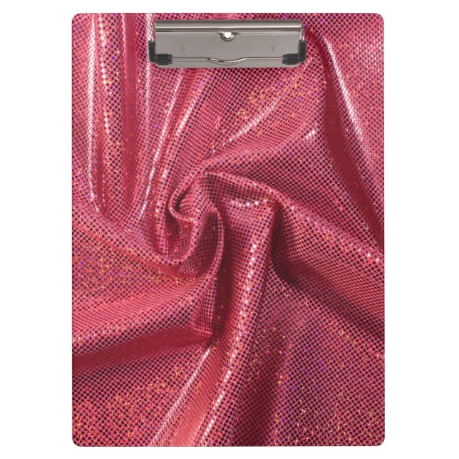Porte-bloc Paillettes scintillement éclat rouge rose (Devant)