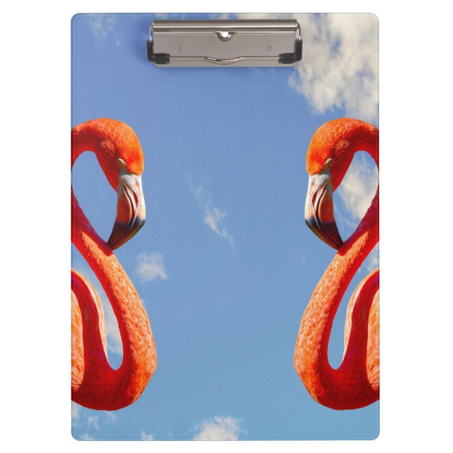 Porte-bloc Paire de Flamant rose des Caraïbes (Devant)