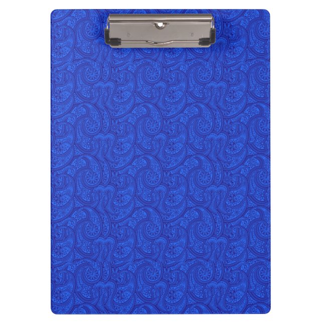 Porte-bloc Paisley bleu (Devant)