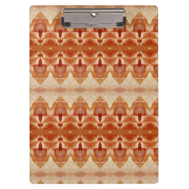 Porte-bloc Pale Peachy Ikat 3 (Devant)