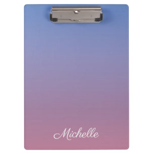 Porte-bloc Pale rose et bleu dégradé ombre