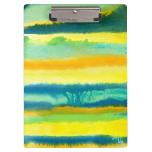 Porte-bloc Palissades à bandes SPWW Turquoise vert et orange