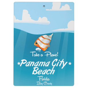 Porte-bloc Panamá City Beach Florida affiche de voyage vintag