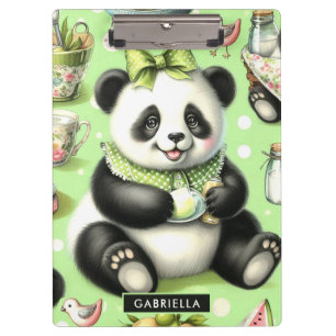 Porte-bloc Panda bébé mignonne vintage