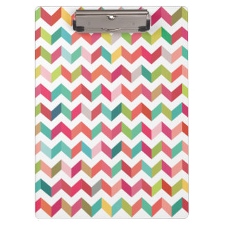 Porte-bloc Panneau d'agrafe contemporain de motif de Chevron