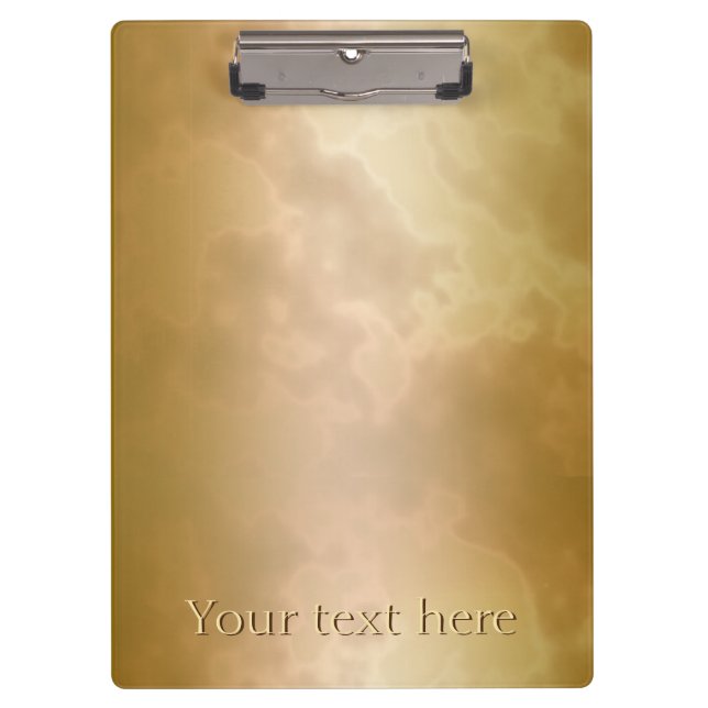 Porte-bloc Panneau d'agrafe personnalisé par marbre rose d'or (Devant)