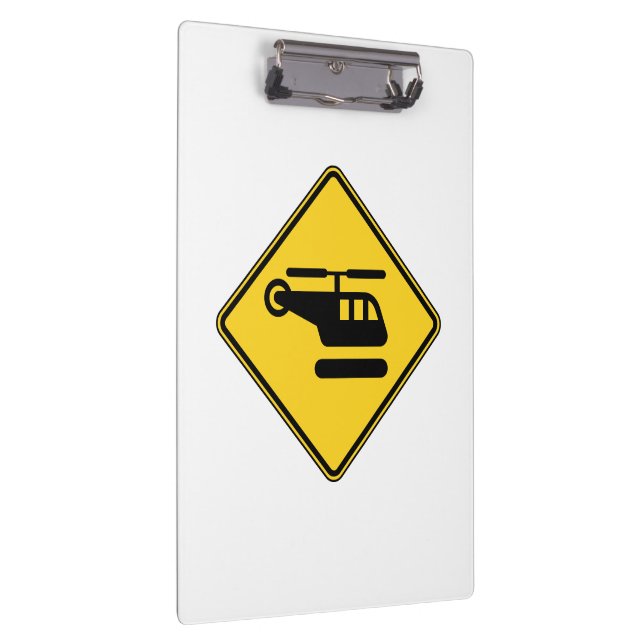 Porte-bloc Panneau d'avertissement d'hélicoptère (Swatch)