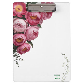 Porte-bloc Panneau de bienvenue de mariage floral rose élégan