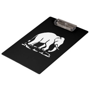 Porte-bloc Panneau de trekking des éléphants asiatiques devan