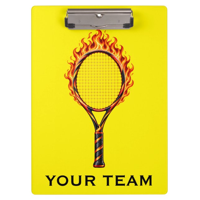Porte-bloc Panneau d'équipe de tennis (Devant)