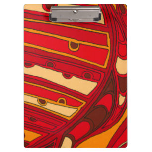 Porte-bloc Panneaux oranges abstraits