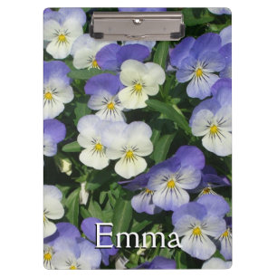 Porte-bloc Pansies violettes Jardin Floral