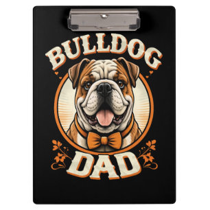 Porte-bloc Papa Bouledogue – Cute Vintage Bouledogue Fête des