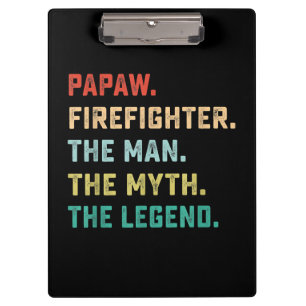 Porte-bloc Papaw Pompier Homme Mythe Légende Papa Cadeaux