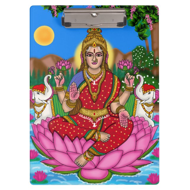 Porte-bloc Papeterie de la déesse Lakshmi (Devant)