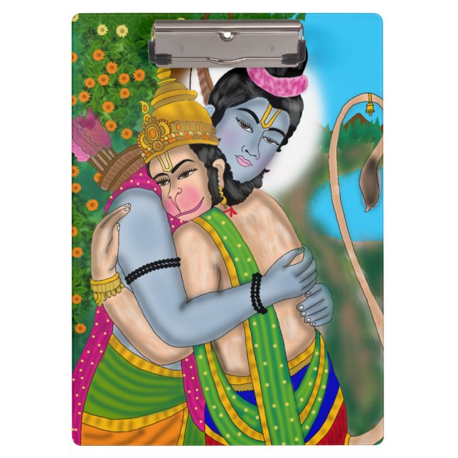 Porte-bloc Papeterie Lord Rama & Hanuman (Devant)