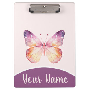 Porte-bloc Papier aquarelle papillon Art