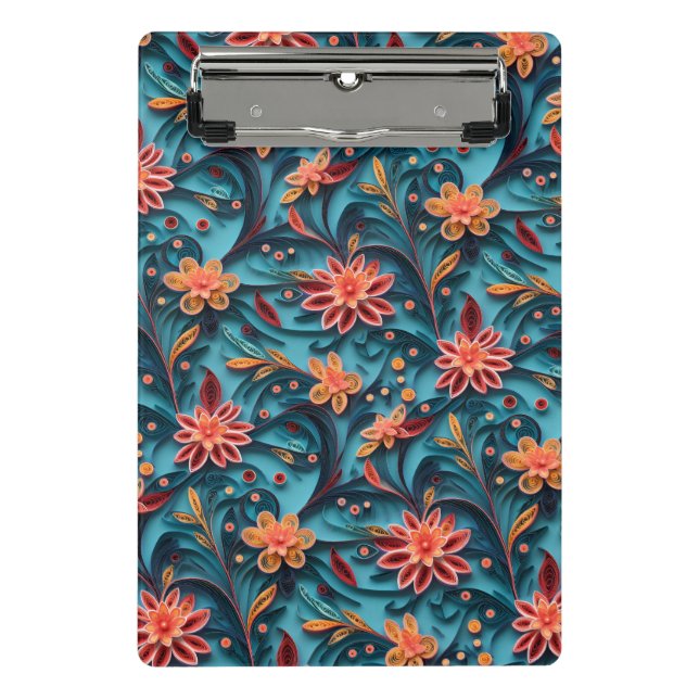 Porte-bloc Papier floral sans joint motif Mini Porte - bloc (Devant)